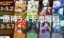 原神3.3最新卡池爆料,新角色与限定武器齐聚，探索神秘元素之力